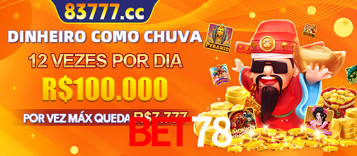 Banner do programa de recompensas Recomende para amigos do BET78, detalhando os bônus por convidar amigos, com prêmios que chegam a R$288.888.